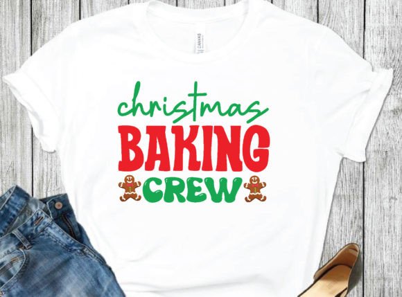 Christmas Baking Crew Retro Svg: Graphics & T-Shirt Designs