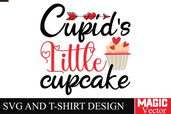 Cupid's Little Cupcake SVG Cut File: A Sweet Embroidery Choice