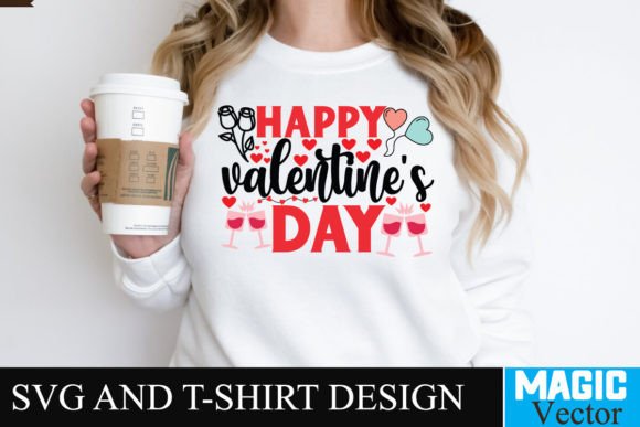 Happy Valentine's Day SVG: Perfect for T-Shirt Designs & Graphics