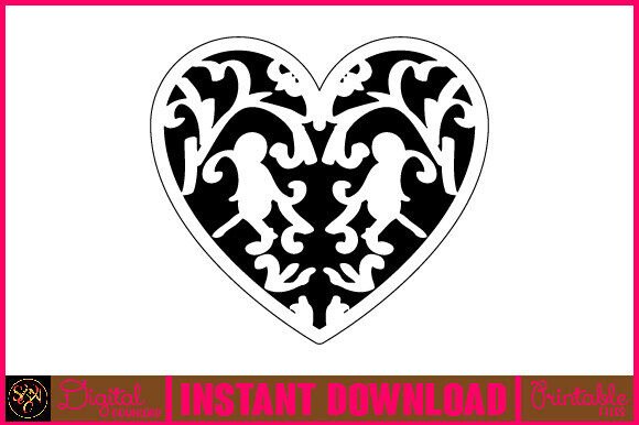 Heart 25: A Versatile Graphic for Crafting and Coloring Pages
