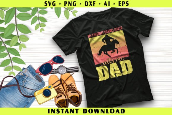 My Favorite Barrel Racer: A Versatile T-Shirt Design for Bloggers