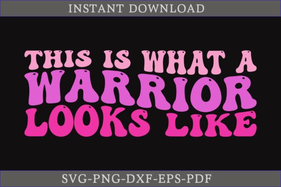 This is What a Warrior Looks Like Retro Graphics for T-Shirt Designs