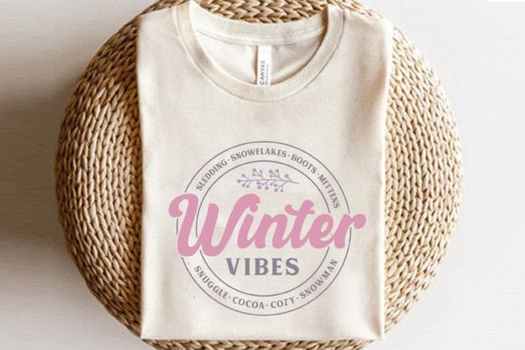 Winter Vibes Quotes SVG PNG Design Review