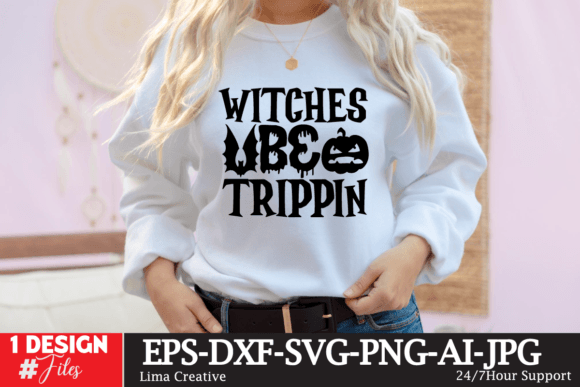 Witches Be Trippin SVG Cute Graphics for T-Shirt Designs